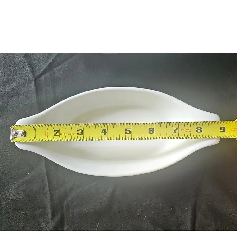 Nesting White Ceramic Oval Personal Mini Baker Dishes Set of 4 Oven Safe
